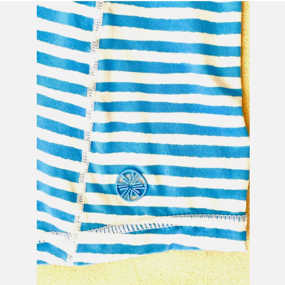 LILLY PULITZER ZANZIBAR BEACH HAPPY STRIPE JUSTINE HALF ZIP JACKET LEGGINGS XXS - Picture 7 of 15
